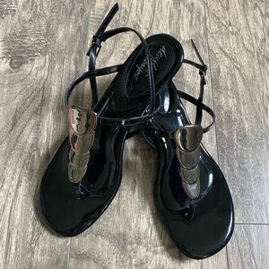 Women’s Wedge Sandals | Black | Dex Flex Comfort